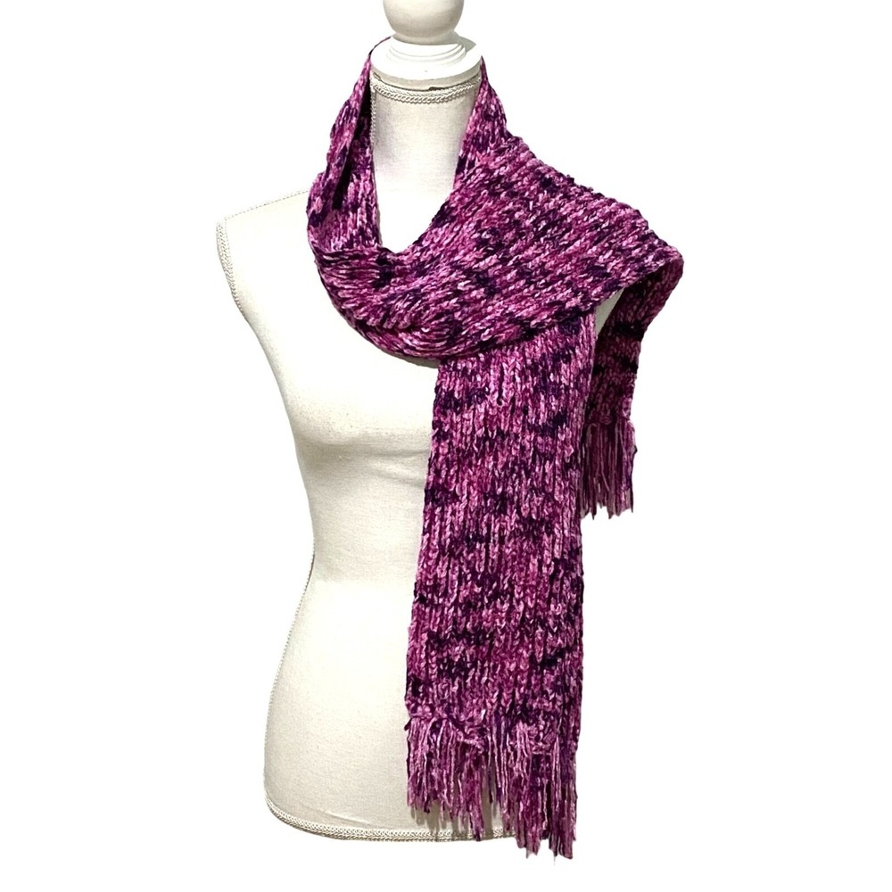 Charter Club Crocheted Womens Scarf One‎ Size Purple Pink Boho Fairy Bloomcore